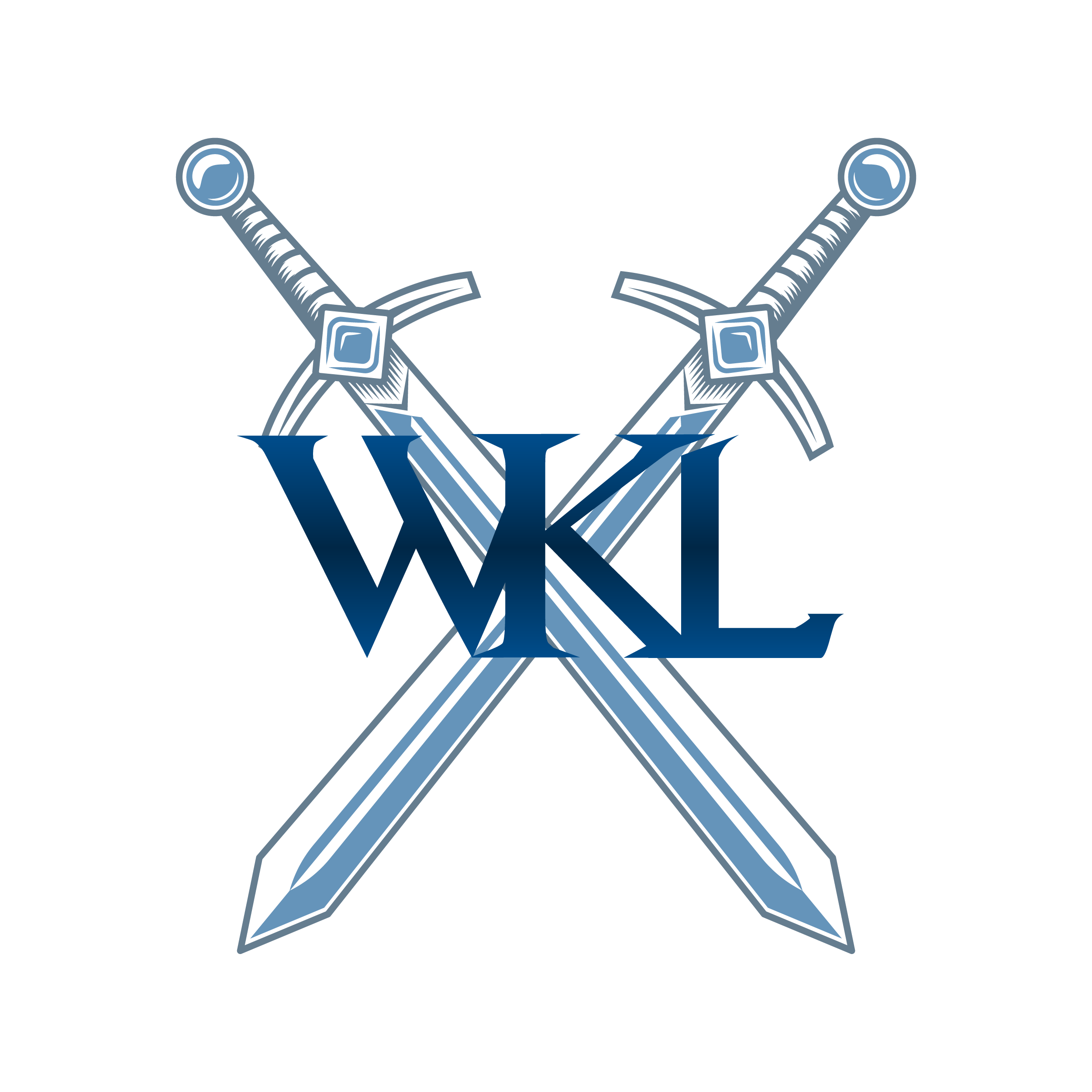 White Knight Labs logo with WKL text and crossed swords.